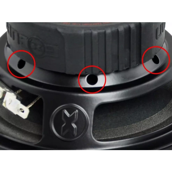 Excursion SHX-5C dB  2-drożny samochodowy zestaw głośnikowy: 4 woofery 130mm, 2 tweetery 25mm, 4 zwrotnice - 1.5ohm, 150/300W, 94dB, 45-21000Hz, głęb.